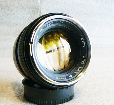 【悠悠山河】收藏級透亮美鏡 白鋼頭 Canon FD 50mm F1.4 大光圈人像鏡 成像極優