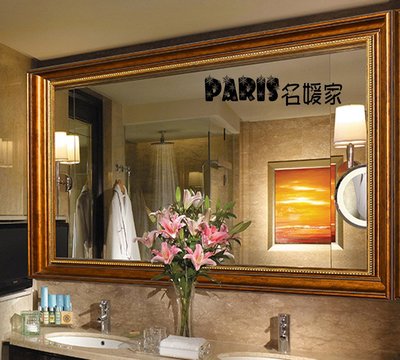 歐式 美式鄉村簡約風 浴室鏡 穿衣鏡 全身鏡 玄關鏡 化妝鏡
