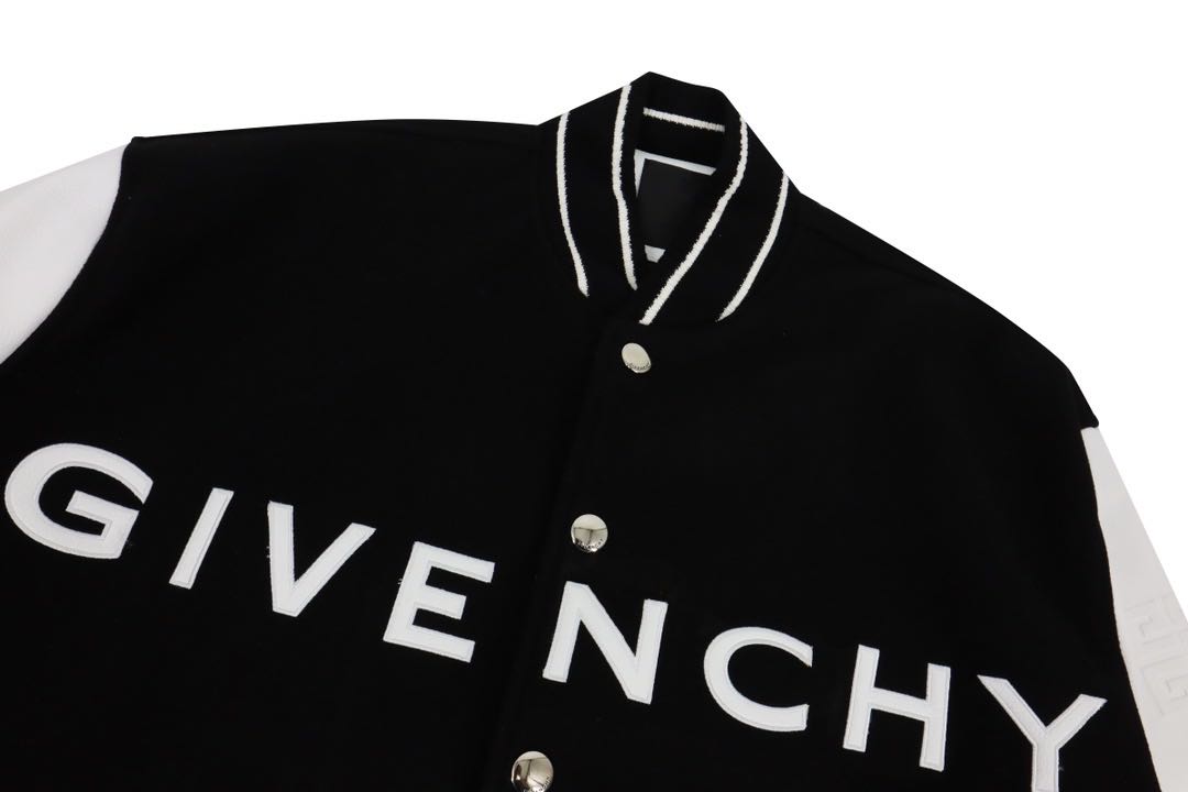 On sale💕GIVENCHY紀梵希21FW羊毛羊皮棒球服外套夾克