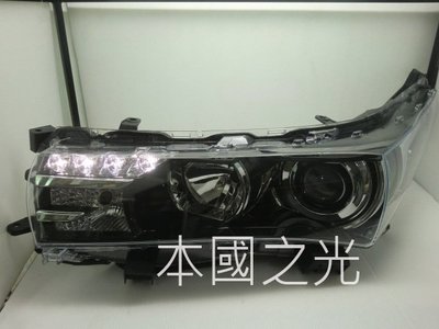 oo本國之光oo 全新 豐田 ALTIS 11代 2014 2015 低階改高階 黑框原廠型魚眼 大燈 一對 台灣製造