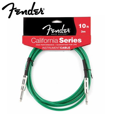 小叮噹的店-Fender California系列 15呎 綠色 導線 雙直頭 0990515057