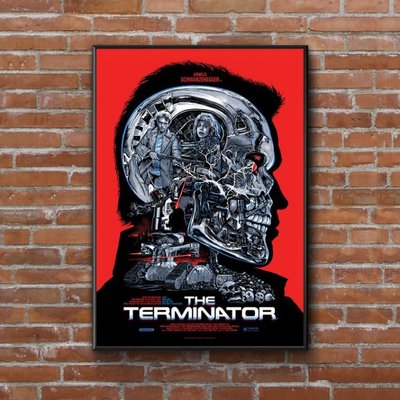 ART。DECO  經典終結者terminator科幻電影施瓦辛格現代家居店面禮品裝飾畫(2款可選)