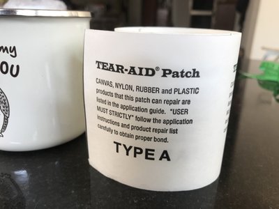 Tear-Aid type-A貼愛得 膠帶 帳篷沖鋒羽絨衣修補貼 每份尺寸15*7.6公分