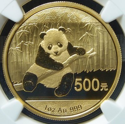 【錢幣鈔】2014年 金幣-熊貓500元 1OZ 金幣 NGC MS68