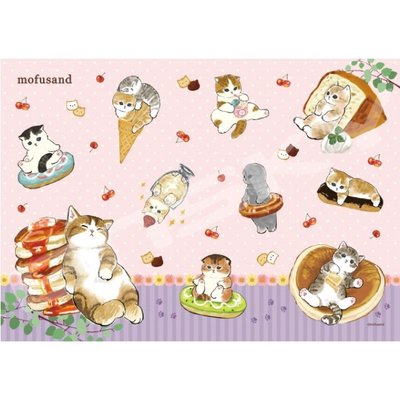 mofusand 甜點 (Ensky, 208片, 208-094, 日本進口拼圖, 2022新品)