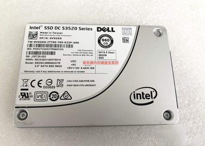 DELL 0VXG5N 960G SATA SSD 2.5寸 6GB 固態硬碟 SSDSC2BB960G7R