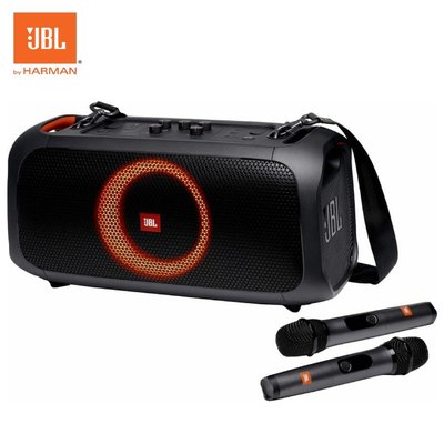 *彰化-世華音響*JBL PartyBox on the go 藍芽.usb.含2支無線麥克風.現貨...