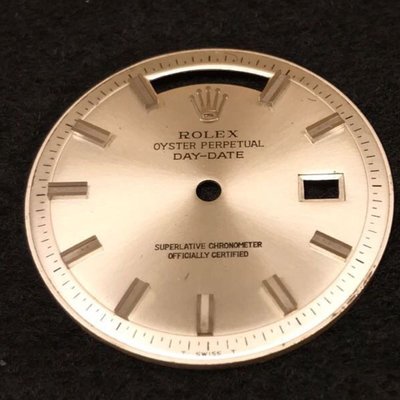 ROLEX 原裝寬版釘面盤 DAY DATE 白K(1803.WG.36mm錶款專用)1601,1680,16234