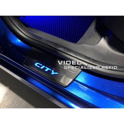 威德汽車精品 HONDA 2014 NEW CITY LED 門檻踏板 迎賓踏板
