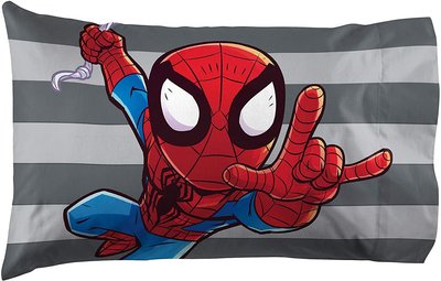 預購 美國帶回 Marvel Spiderman 漫威 英雄 蜘蛛人 雙面 枕頭套 一個 材質柔軟 粉絲最愛 送禮