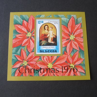 【雲品三】聖盧西亞St Lucia 1976 Sc 413 Christmas Religion set MNH 庫號#AR4 60986