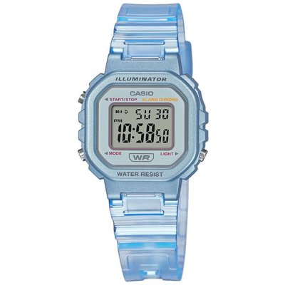 【CASIO 專賣店】LA-20WHS-2A 金屬塗裝質感錶殼與半透明錶帶的閃耀組合，展現您大膽和細心