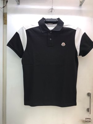 Moncler 黑白配色 素面 Logo polo衫 全新正品 男裝 歐洲精品