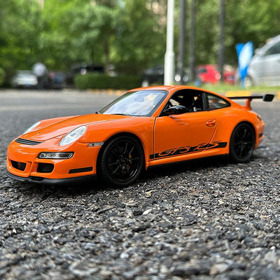 模型車 威利FX 1:18  保時捷911 GT3 RS 跑車合金汽車模型車模收藏送便宜