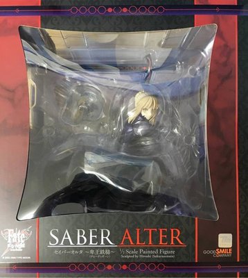 日本正版 GSC Fate/stay night 黑 Saber Alter 卑王鐵槌 1/7 模型 公仔 日本代購