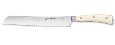德國 三叉牌 Wusthof CLASSIC IKON 波浪刀鋒 麵包刀 / 切肉刀 20m, 白色