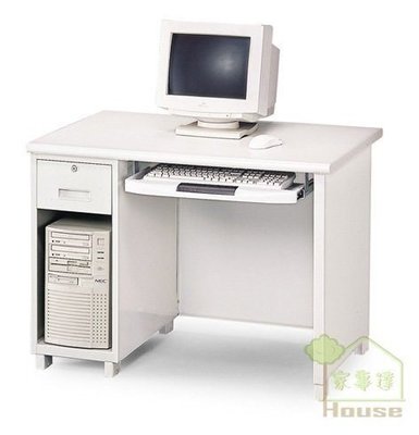 [ 家事達 ] OA-242-4 鋼製液晶白面電腦桌(120*70*74cm) 特價 書桌 辦公桌