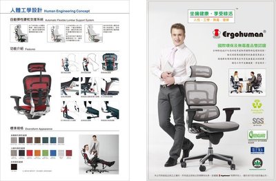 亞毅oa辦公家具 Ergohuman 111辦公椅 全網椅 人體工學設計 國際綠色環保及無毒產品雙認證註不含運費