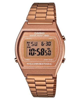 【CASIO 專賣店】B-640WC-5A 雅致電子錶，大錶面設計方便閱讀時間訊息，防水50米以及LED背光