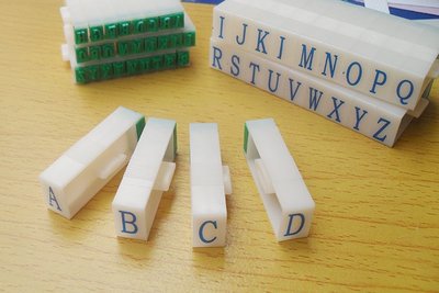 9mm Detachable English Letters A-Z Alphabet Stamp Set gift