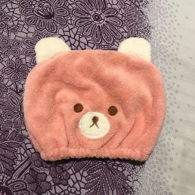 二手 嬰兒 兒童 寶寶可愛造型熊熊 乾髮帽 吸水速乾 包頭巾