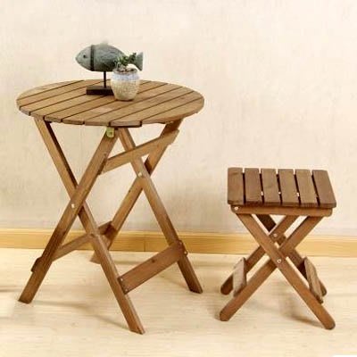 【可折疊椅子-ZM027-36*33*44cm-1張/組】杉木椅組合戶外陽臺餐椅花架（不含桌子）-5170860