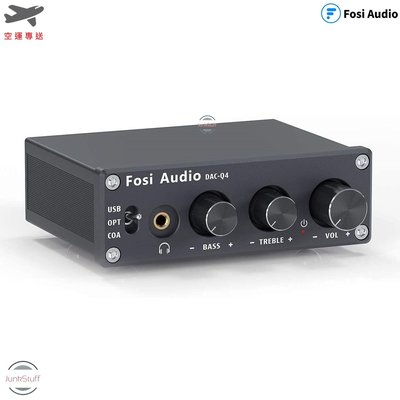 Fosi Audio DAC-Q4 USB介面 耳機擴大機 24bit/192KHz 數位類比轉換器 支援光纖同軸