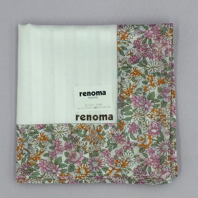 renoma 純棉 手帕 方巾 50x50cm