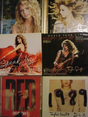 Taylor Swift泰勒絲Fearless(雙碟)SpeakNow(雙碟)Live(雙碟)Red(雙碟)1989
