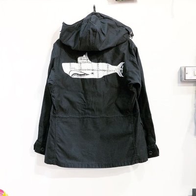 希望商店】DESCENDANT 1943 SATIN JACKET 17AW 經典可拆連帽鯨魚夾克