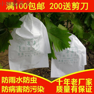葡萄袋子葡萄紙袋子專用防雨水防蟲套袋白色水果套袋包郵蓮霧柚子-小琳商店