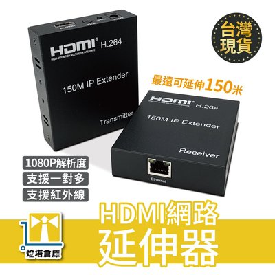 現貨 HDMI延伸器 HDMI延長器150米 紅外線 HDMI網路延伸器 影音同步 1080P 隨插即用