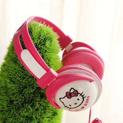 卡通耳機 Hello Kitty 頭戴式 可愛男女生含麥克風 孩童手機電腦通用 音樂全罩式耳機麥克風
