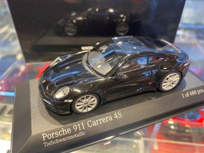 吉華科技@MINICHAMPS Porsche 911 Carrera 4S 2019 黑色 1/43