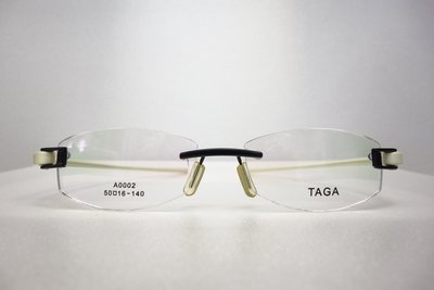 【台南中國眼鏡】taga 絕版 無框 鏡框 鏡架