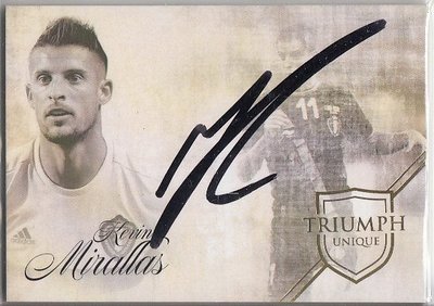 足球球星卡 Futera 比利時 米拉拉斯 簽名 親筆簽字卡限35 埃弗頓【推薦款】