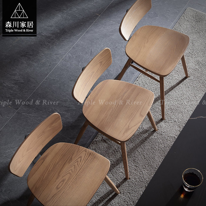 《森川家居》NRC-60RC02-北歐木質設計休閒椅 餐廳餐椅房間民宿/收納櫃設計/日式原木LOFT現代侘寂輕奢