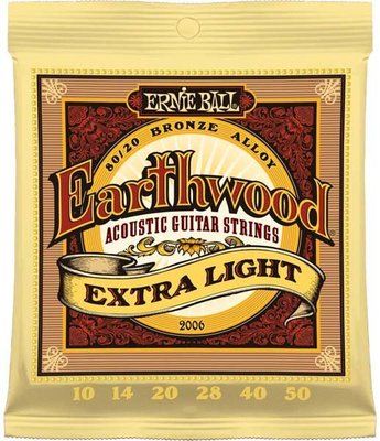 Ernie Ball EARTHWOOD 2006 10-50 木吉他弦【硬地搖滾】全館$399免運！
