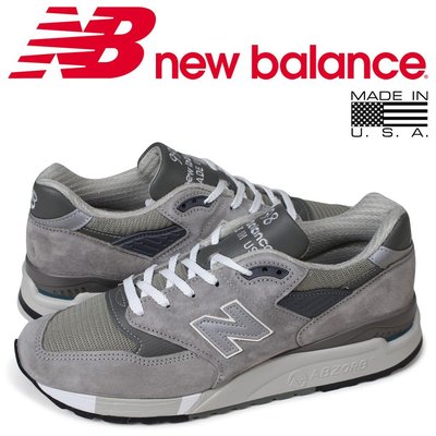 TSU 真品代購 NEW BALANCE 998 元祖灰 麂皮 美國製 M998GY 慢跑鞋 m998
