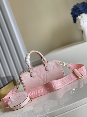 二手Louis Vuitton LV Papillon BB 三合一圓筒包 M45707 粉色