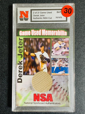【MLB】14次全明星游擊手 洋基隊長 Derek Jeter  全球限量2張 實戰用品PATCH 特卡