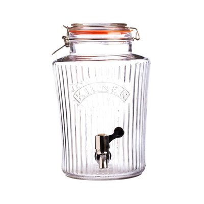 【英國 Kilner】復古系列玻璃飲水器 8L 玻璃飲料桶 派對野餐飲料桶 玻璃桶附水龍頭開關 密封玻璃罐 玻璃密封罐