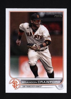 2022 Topps Series 1 #117 Brandon Crawford - San Francisco Giants