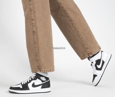 【正品】Nike Jordan 1 Mid Split Invert 黑白 鴛鴦 高幫休閒運動鞋 DR0501-101 男女鞋