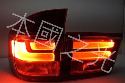 oo本國之光oo 全新 BMW 寶馬 06 07 08 09 X5 E70 LED光柱紅白 升級高階樣式 尾燈 台灣製造
