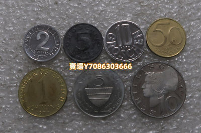 奧地利-1977年7枚 精制套幣-外國硬幣 銀幣 紀念幣 錢幣【悠然居】2012