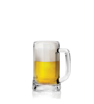 ☘小宅私物☘ Ocean 慕尼黑啤酒杯-小 355ml  玻璃杯 酒杯 酒器 手柄啤酒杯