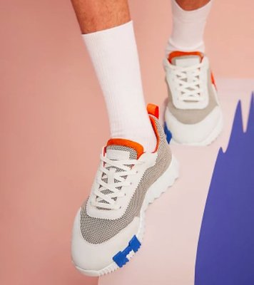 [部分尺寸現貨在台] Hermes Bouncing Sneaker 愛馬仕運動鞋 球鞋 網面 橘 藍