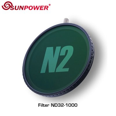 歐密碼 SUNPOWER N2 ND32~ND1000 磁吸式可調多功能濾鏡 67/72/77/82mm 接環可選 預購