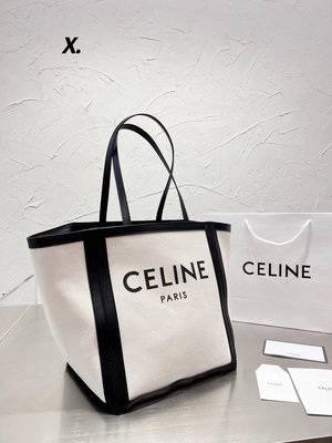 UU代購#Celine 帆布包 購物袋 肩背包 大包 28*30cm 禮物 獨家實拍